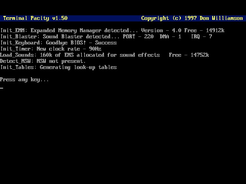 Terminal Pacity